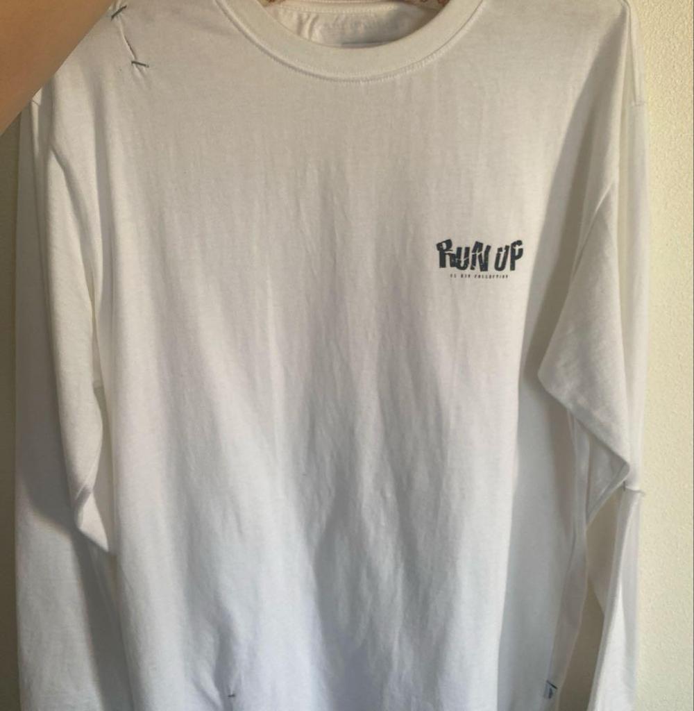 [USED] Extremely Rare TXT Yeonjun ul:kin Collaboration RUN UP Long Sleeve T-Shirt