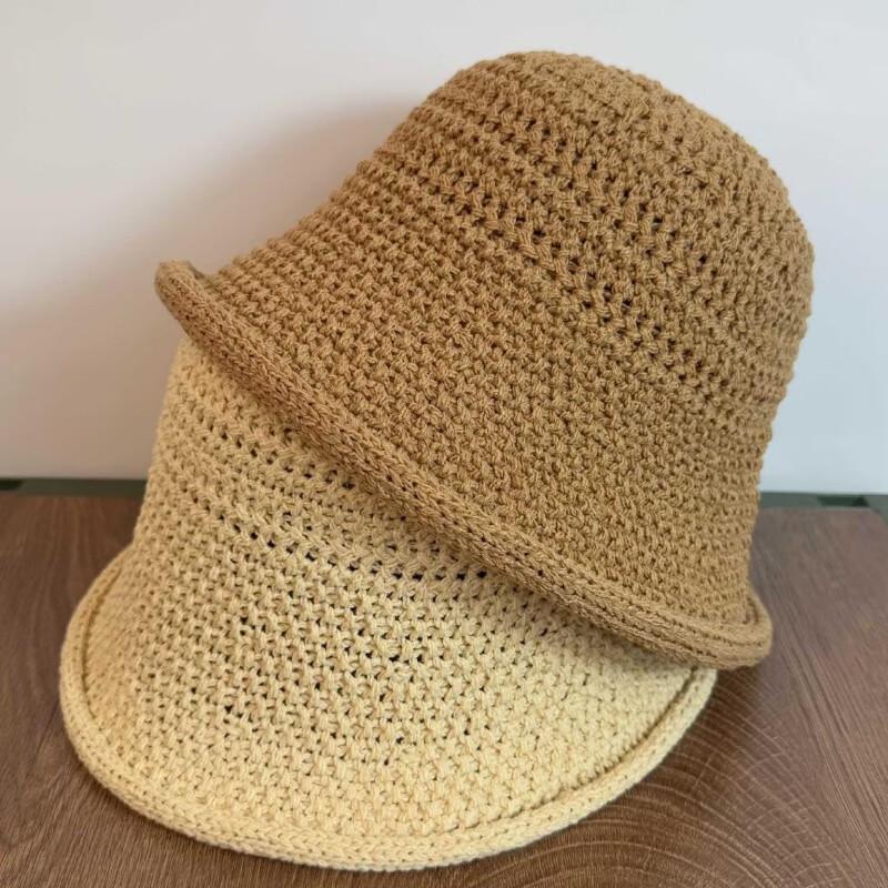 OEING Women's Summer Hollow-Out Bucket Hat