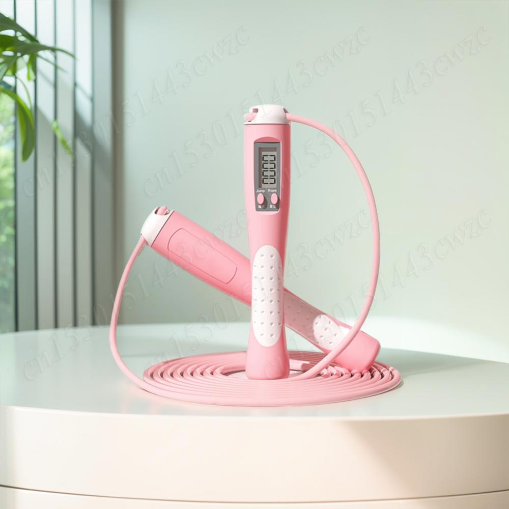 Counting Jump Rope Skipping Rope Adjustable Training Jump Rope with Counter Digital Jump Rope for Gym Fitness Exercise