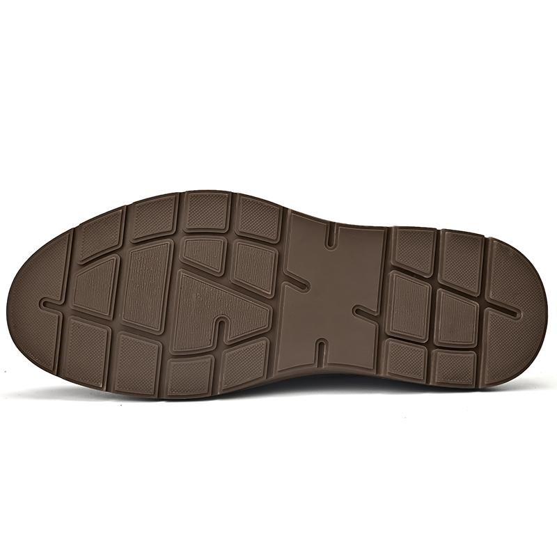 Fashion Men's Leather Shoes Rotating Button Casual Shoes Dress Shoes