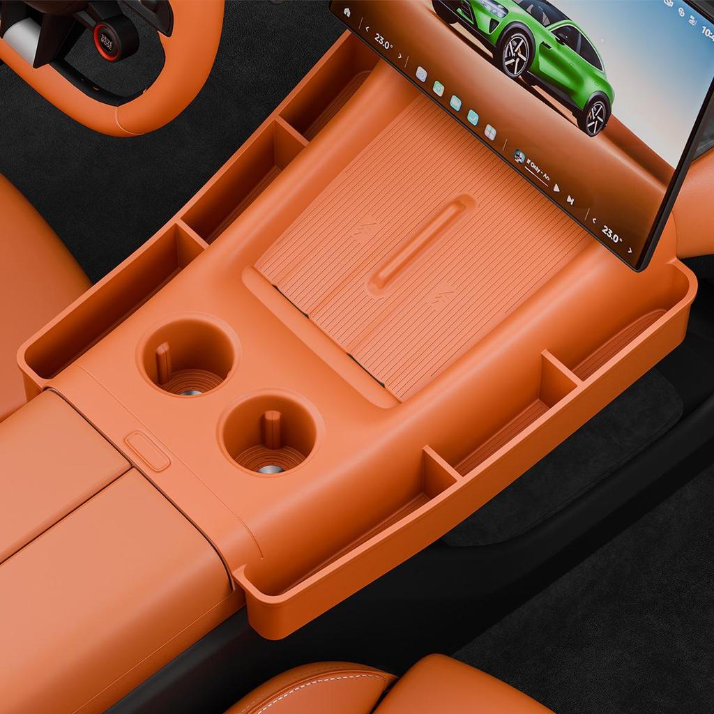 Siliconen Draadloze Oplaadpad & Antislip Bekerhouder Mat voor Xiaomi YU7 Middenconsole