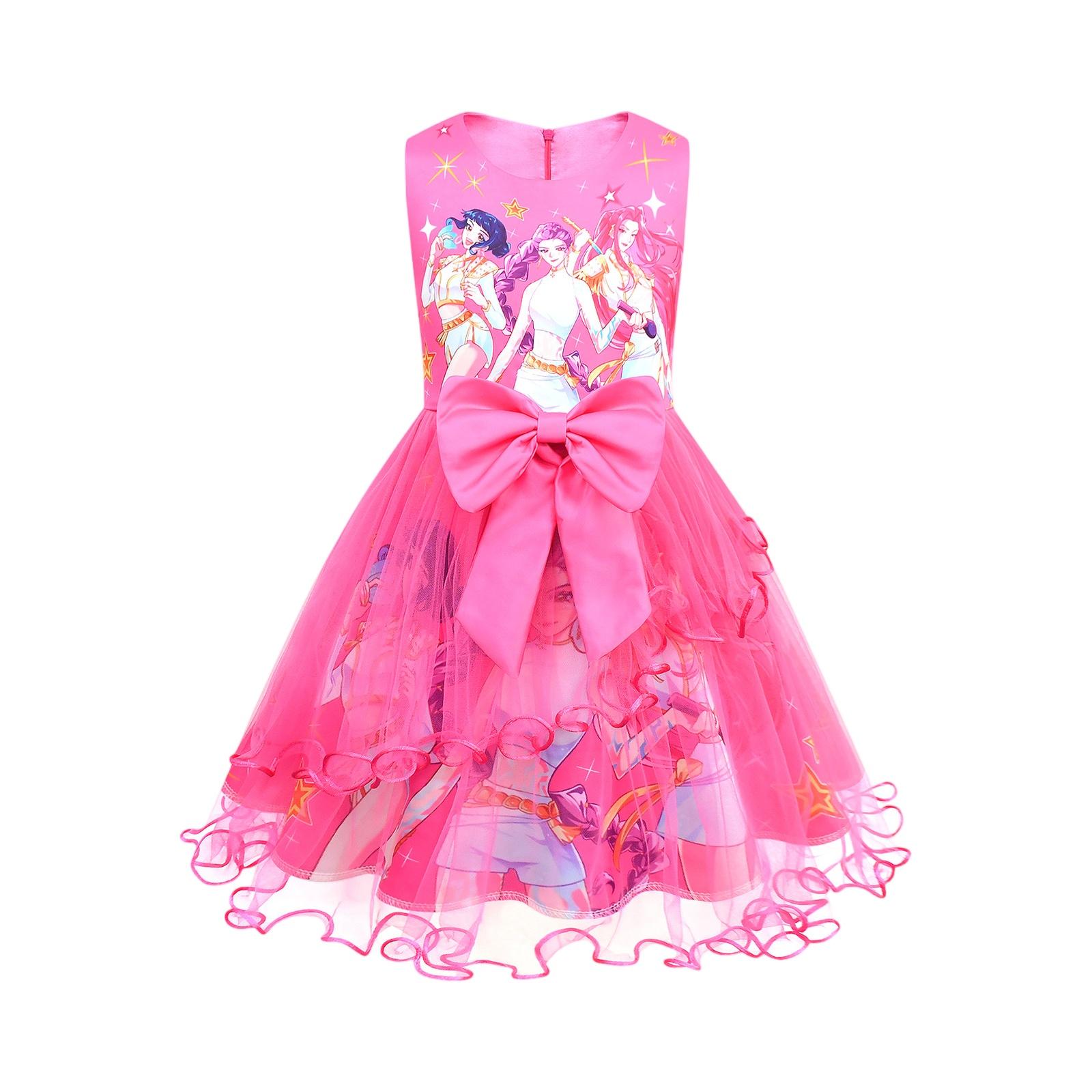 Girls  Tulle Bow Dress - Large Butterfly Mesh Gown 100