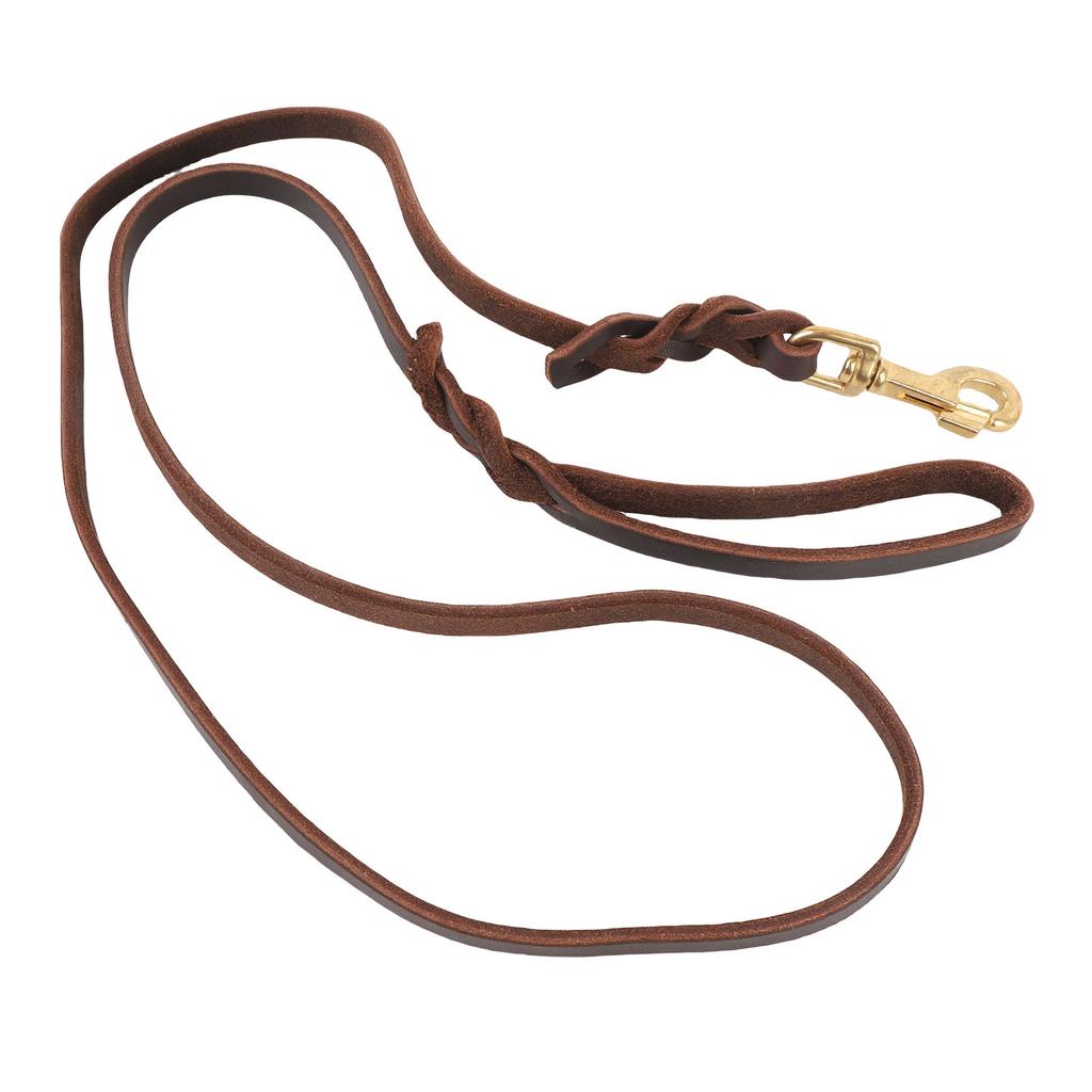 Artificial Leather Dog Leash Soft and Comfortable Pet Training Rope with Snap Hook for Outside