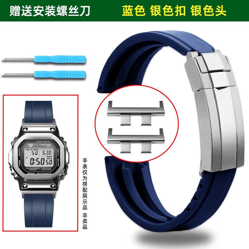 For Casio G-Shock GM-B2100 B2100 Rubber Strap Replacement Band for GMW-B5000 Folding buckle Watch Strap, Men's  Accessories