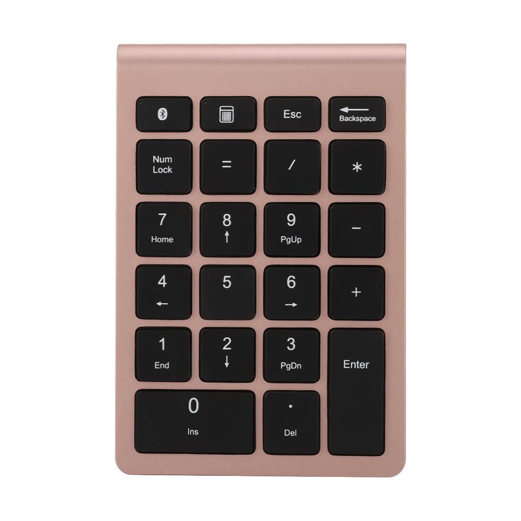 Wireless Mini Keyboard with Numeric Keypad - Bluetooth 5.0 Ergonomic 22-Key Keypad for Android and Mac OS - Scissor-Foot Key Design - 80 Hours of Use
