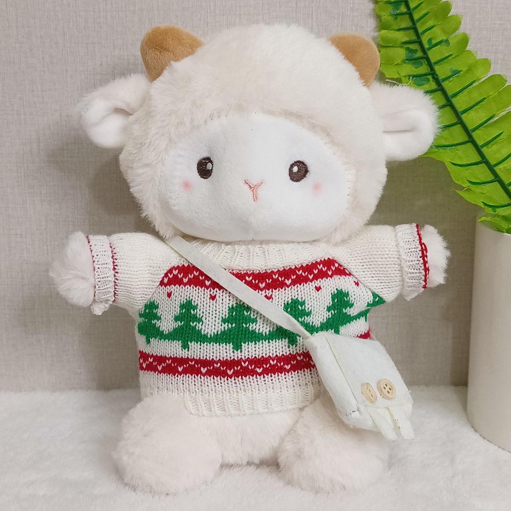 Internet Star Poki the Lamb Plush Toy: Cute Belle the Sheep Doll in Outfit - Perfect Gift for Girls