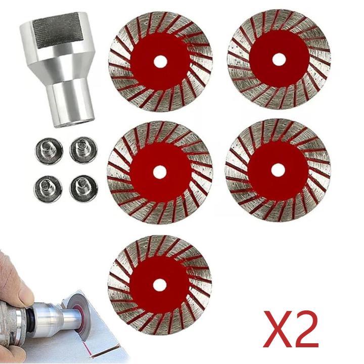 1/2set M14 Extended Link Diamond Cutting Grinding Disc 125mm Angle Grinder For Stone Concrete Slotting Accessories