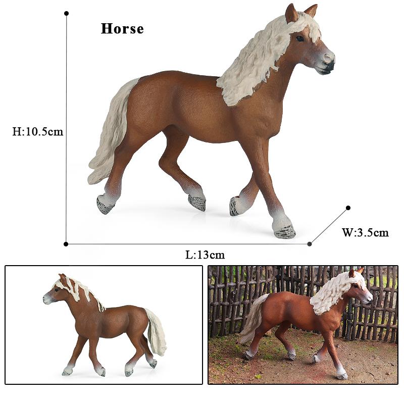 Oenux Nutztiere Gaul Fohlen Clydesdale Araber Pferdemodell Actionfiguren Reiterlich Pvc Sammlung Bildung Kinderspielzeug Geschenk