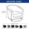 Printed Chair Slipcover Stretchy Armchair Cover U Shape Chair Cover Club Sofa Cover Bar Counter Couch Covers Used For Living Room Room