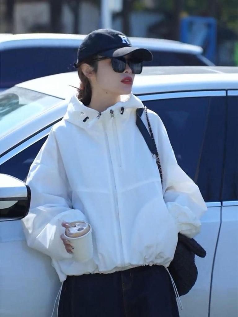 Women's European-Style Casual Windbreaker: 2025 Spring/Autumn Loose Versatile Sports Jacket