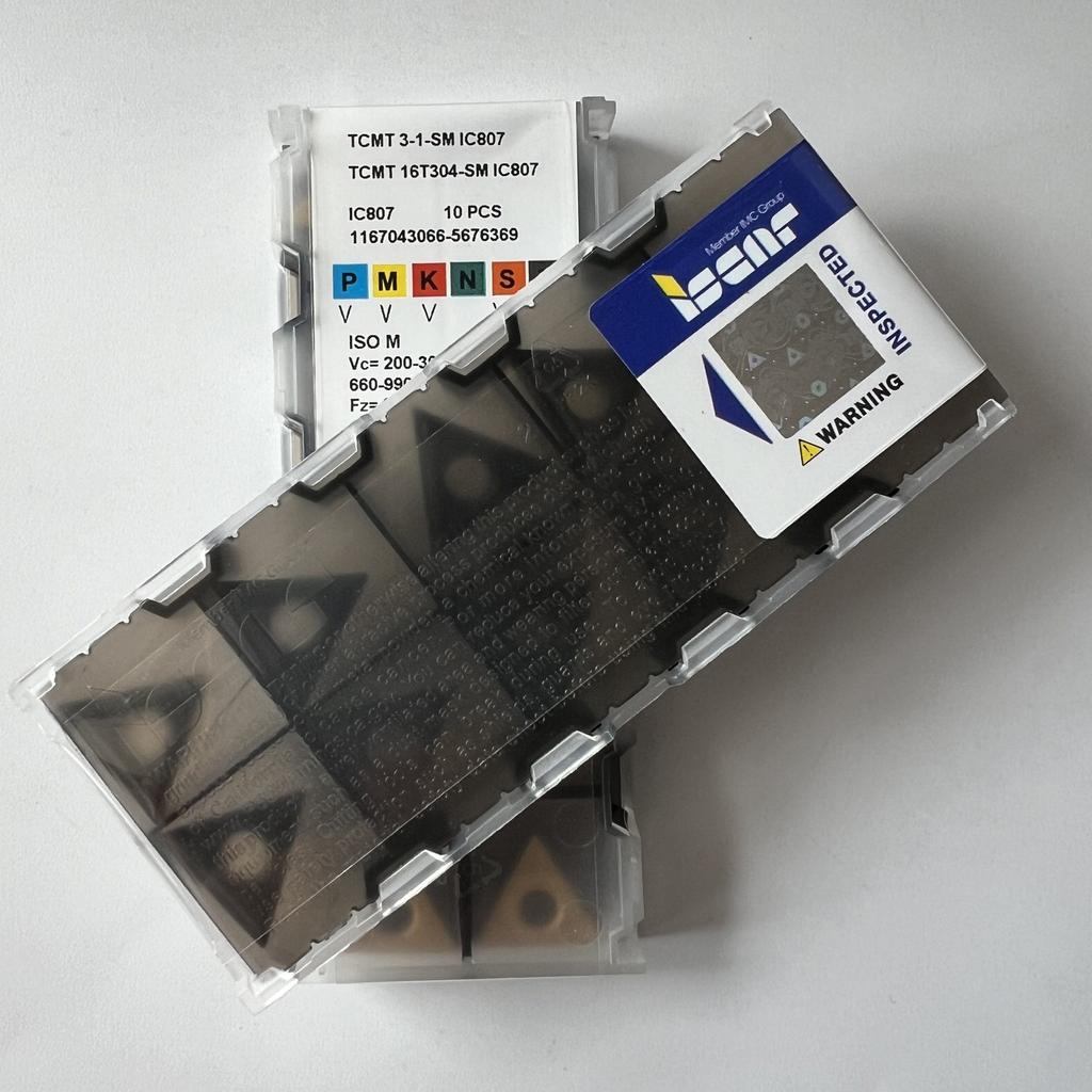 ISCAR / TCMT16T304-SM IC807 / Industrial indexable carbide inserts 10 Pcs