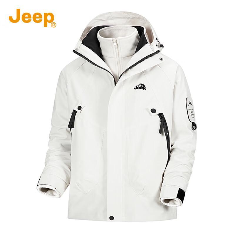JEEP 3-in-1 Unisex Outdoor Windbreaker Jacket