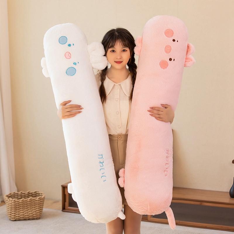 Cute Animal Rabbit Cat Long Throw Pillow Plush Toy Piggy Bear Doll Girl Soothing Doll