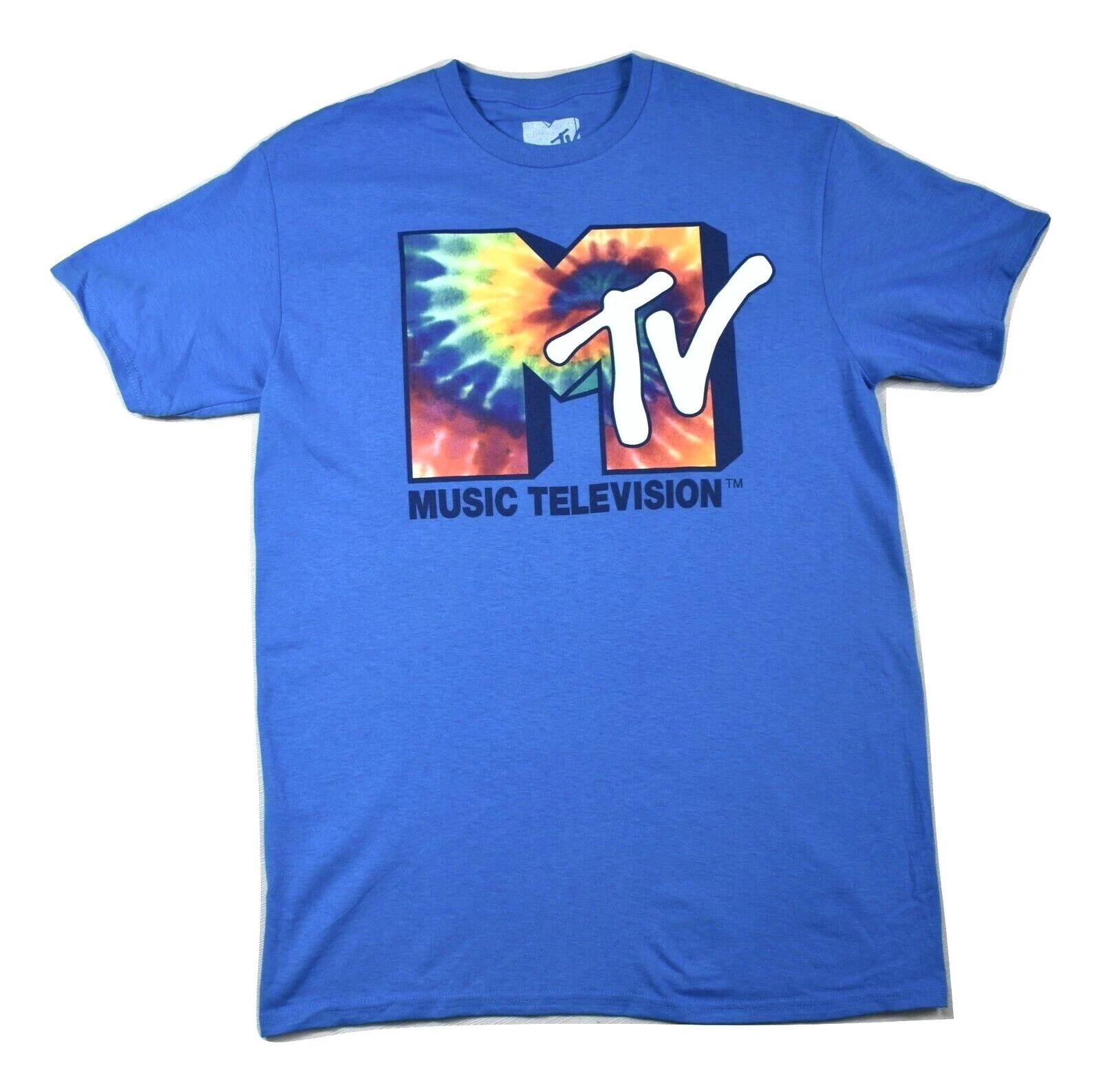 MTV Mens Music Television Tie Dye Logo Tee Shirt New M, L, XL 2XL