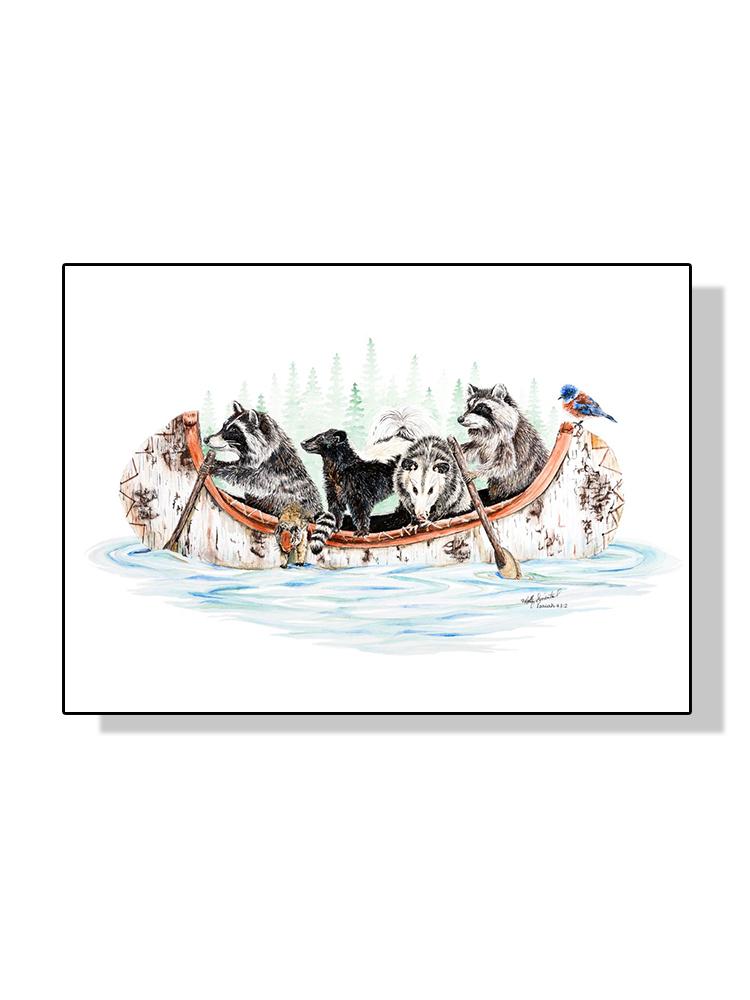 Rozmarná zvířata Campadoodle Mýval Bandita Plakát Obraz na plátně Abstraktní obraz na zeď do obývacího pokoje Domácí dekorace