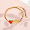 Stitch Hand Chain For Children With Creative Heart Shape Design And Electroplated Zinc Alloy Material