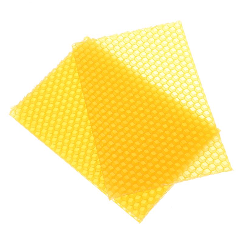 10 Stück Bienenwachsblätter Kerzenherstellung Bastelsets Honigkerzen Bienenwachs Waben Bienenzucht Foundation Sheets