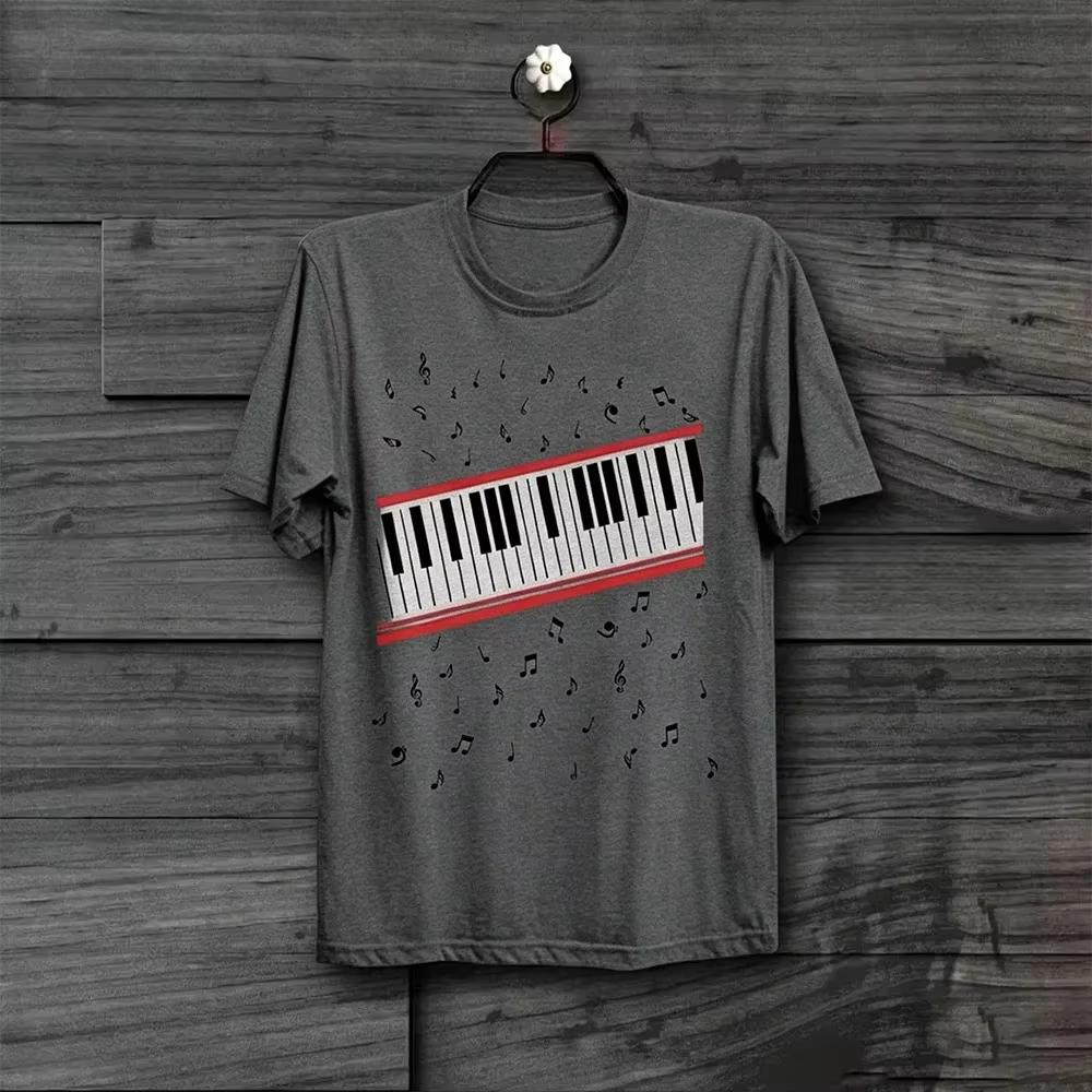 Michael Jackson Movie MJ Beat It Piano Printed T Shirt Casual Cotton Oversized Unisex Unisex Y2k Casual HighQuality Streetwear Tees