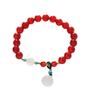 Simple Red Agate Bracelet  Fashion Women Daily Jewelry Lucky Gift