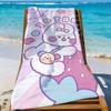 Cute Rabbit Cartoon Kawaii Towel Quick Drying Beach Towels Are Suitable For Swimming Pools Camping Yoga And The Gym