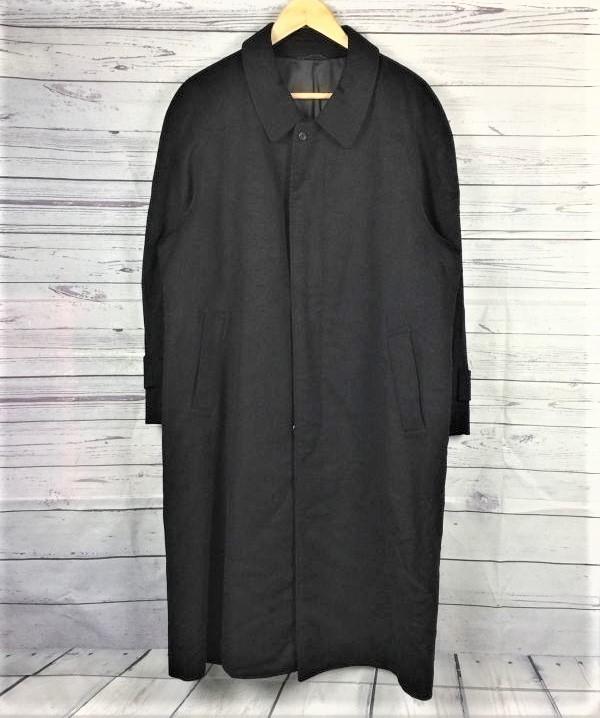 

100% Cashmere/High-Grade Stand Collar Coat/Outerwear/L/Dark Navy/Hidden Placket/Single/Men’s/Business(USED)