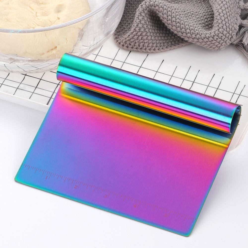 

Нож для нарезки с разметкой, скребок для теста, инструмент для выпечки, скребок для роллов из рисовой лапши, многоцелевая разделочная доска One Size