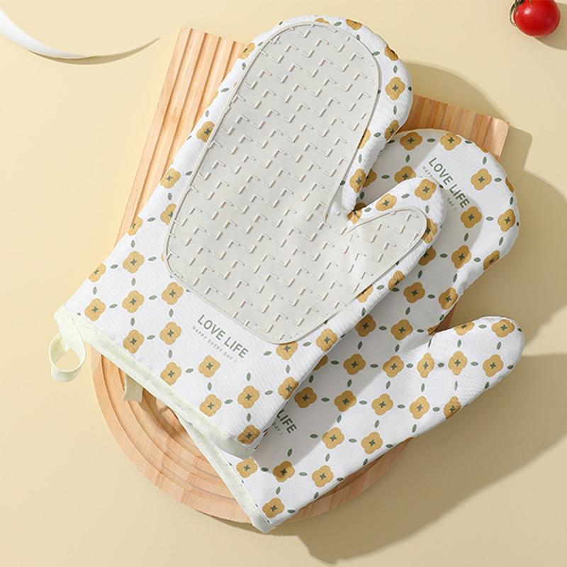 

Силиконовые прихватки для духовки Высокотемпературные Жаростойкие Защита от ожогов Нескользящие Утолщенные Для кухни Микроволновки Выпечки Десертные инструменты