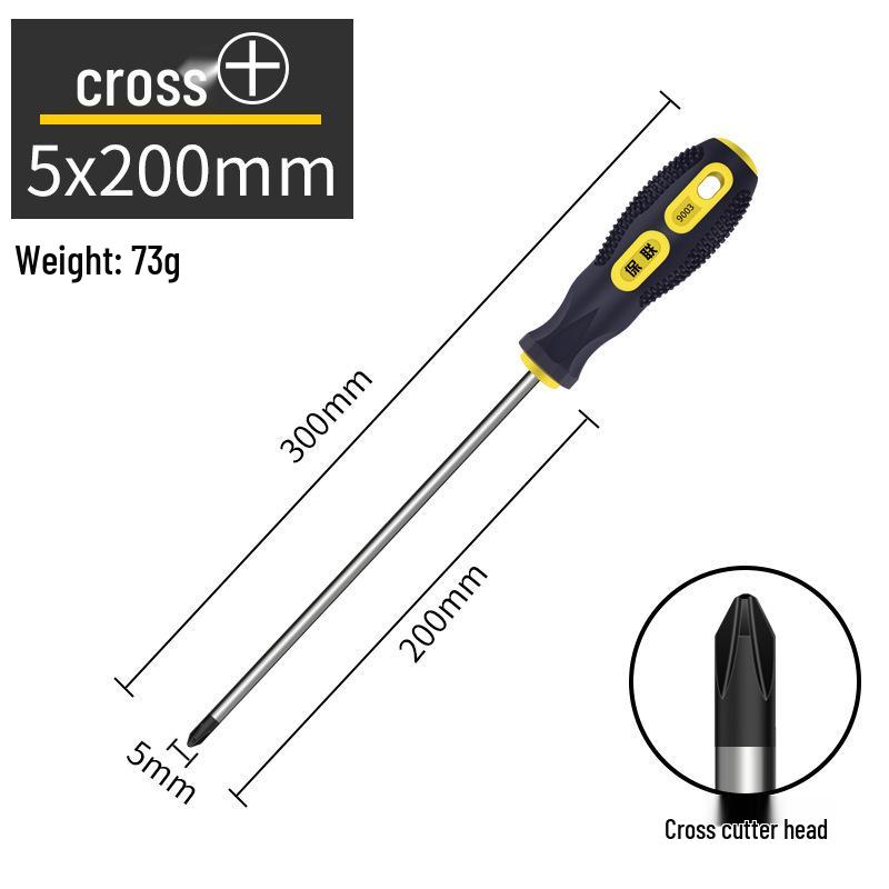 Conjunto de Chaves de Fenda Magnéticas de Grau Industrial - Phillips e Fenda