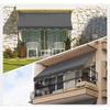Terrace Sunshade Foldable and Retractable Sunshade Rain and Sun Protection Side Sunshade Eaves Outer Door Canopy Awning