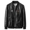 Large size men's leather jacket autumn new slim fit handsome popular men's clothing casual men's leather jacket
