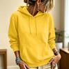 Women's Casual Loose Fit Color Hoodie with Pockets for Everyday Wear