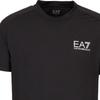 Emporio Armani EA7 SS23 Letter Logo Printed Mesh Short Sleeve T-Shirt Men tops Black 8NPT22-PJEMZ-1200