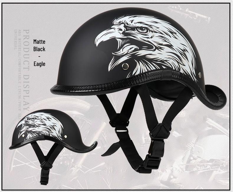 G3F Retro Japanischer Aufgebogener Heckhelm: Herren- & Damen-Cruiser-Helm für Radfahrer