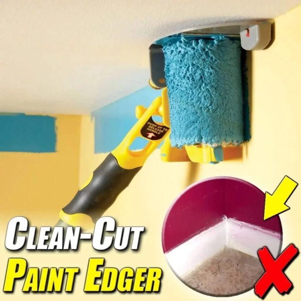 Clean-cut Edger Paint Edger Roller Brush Multifunctional Paint Edger Combo Kit  Interior Painting
