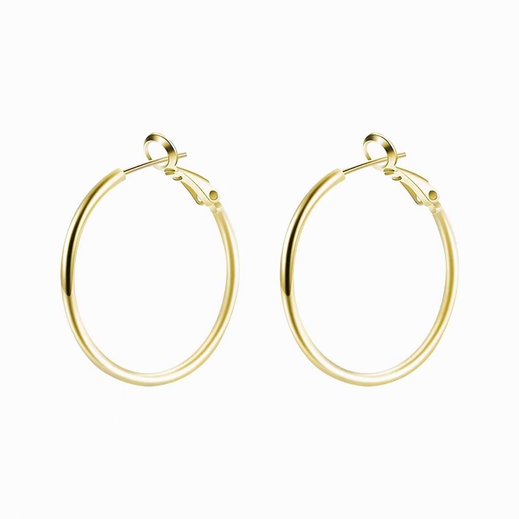 Exaggerated Hoop Earrings, Simple and Versatile Ear Cuffs, Oversized Earrings