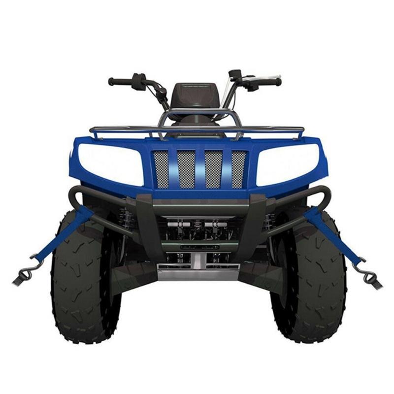 4 pezzi Cinghie Multiuso per Fissaggio Bagagli per Fissare ATV Motociclette Scooter Cinghie di Fissaggio ad Anello Morbido Cintura Robusta