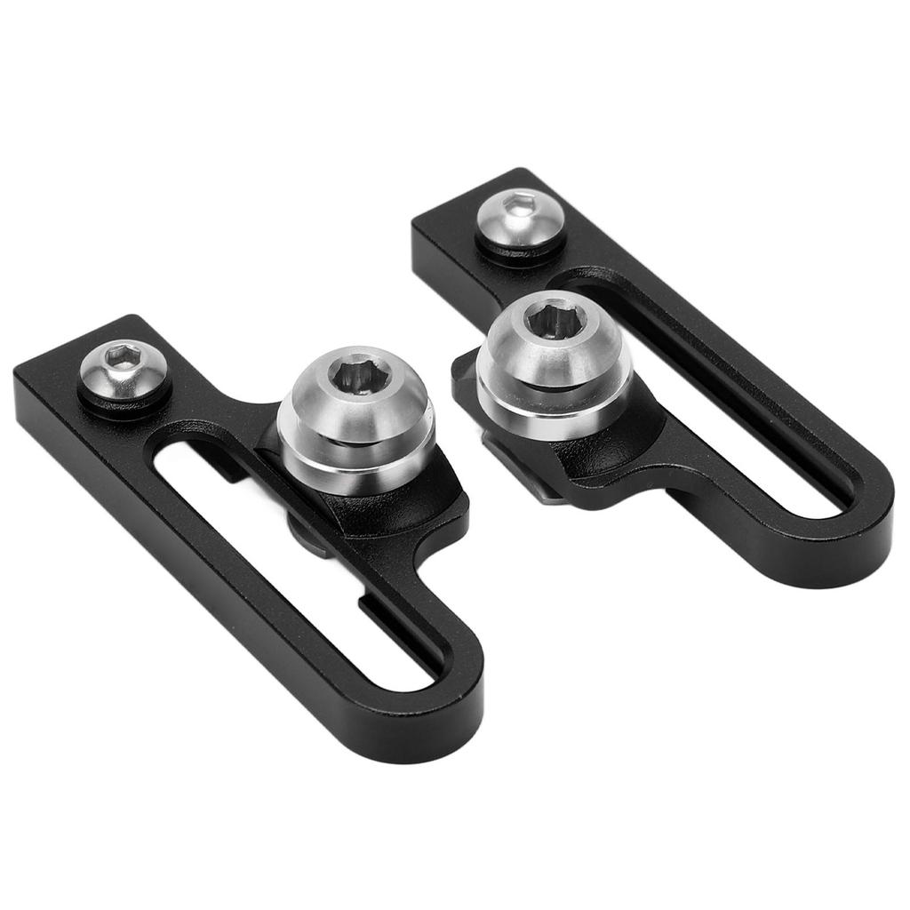 2Pcs Bike C Clamp Brake Pad Aluminum Alloy Extension C Caliper Adapter Brakes for Road BicyclesBlack