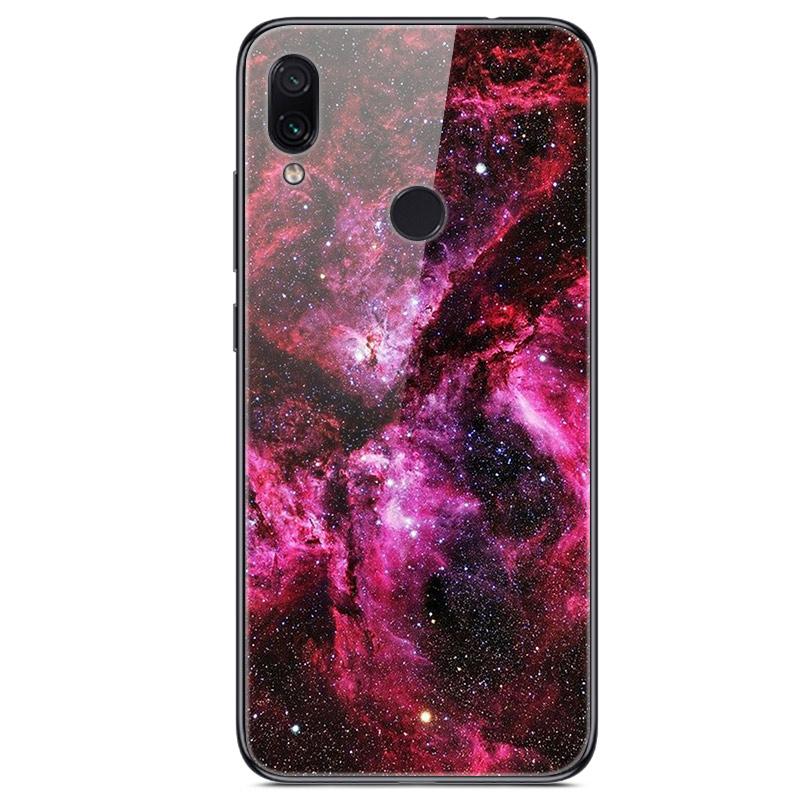 For Xiaomi Redmi Note 7 Case Tempered Glass Hard Back Cover For Xiomi Redmi Note7 Phone Cases Soft Bumper On Redmi 7 7A Redmi7