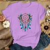 Dreamcatcher Print T-Shirt Fans Sommer Casual Kurzarm T-Shirt Niedliche Lockere T-Shirts(Premium T-Shirt)