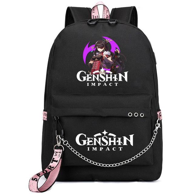 School Season Animation Student Schoolbag, Printed Peripheral Large-Capacity Backpack