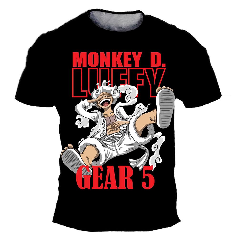 Fashion Kid Anime One Piece Luffy Tshirt Boy Παιδικά Αγόρια Μπλουζάκια Παιδικά T-shirt Καλοκαιρινό κοντομάνικο μπλουζάκια