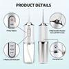 Professional Cordless Oral Irrigator - Portable, Retractable, and Water Flosser for Teeth Cleaning, Dental Care