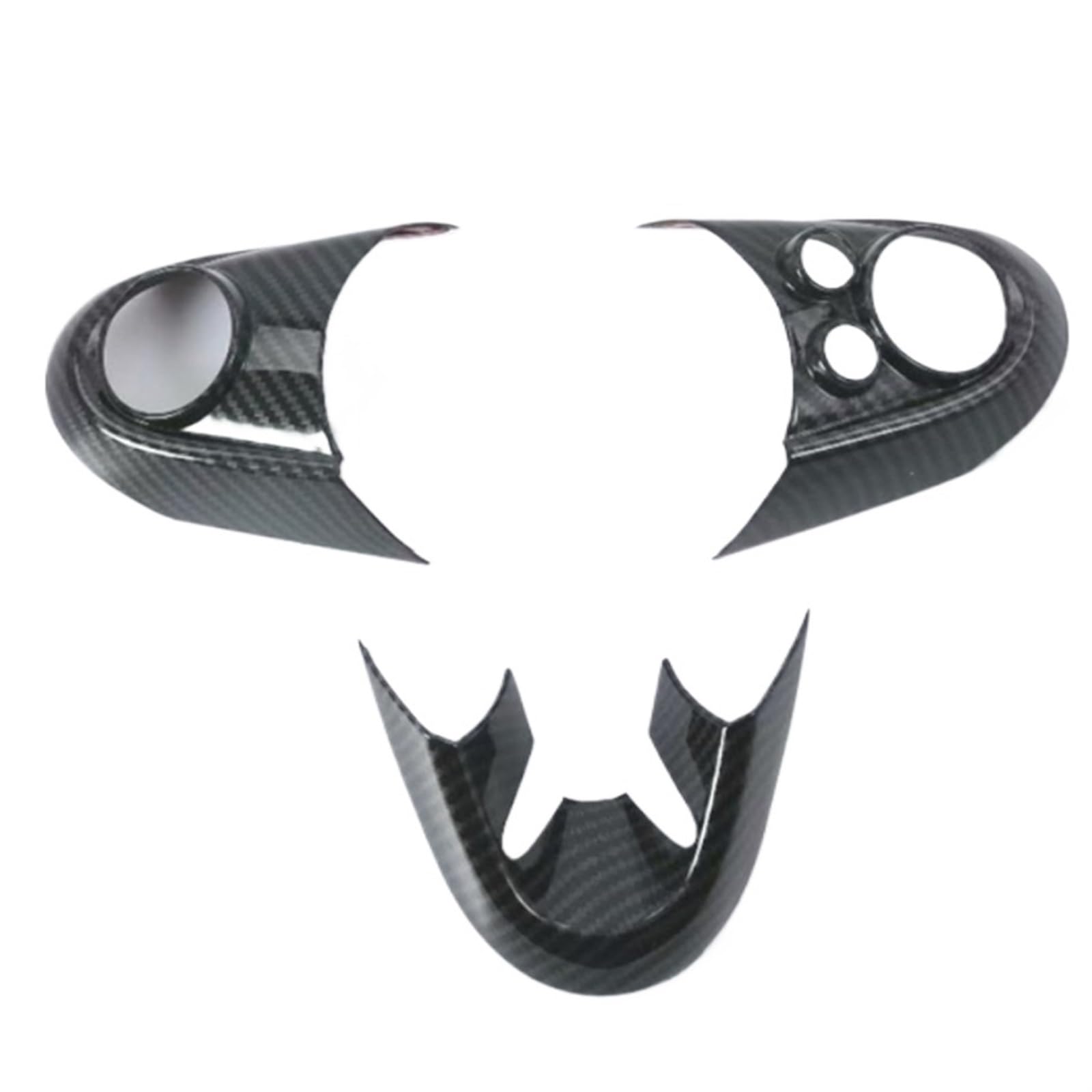 

SAGGU Carbon Fiber Steering Wheel Trim Cover for BMW Mini Cooper F54 F55 F56 F57 F60 Style (Color A)