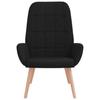 Relax Armchair Black Fabric