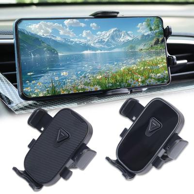 Car Phone Holder 360° Rotatable Car Air Outlet Navigation Bracket Spiral Telescopic Hook Type Base Holder for 4.7-7.2 Inch Phone
