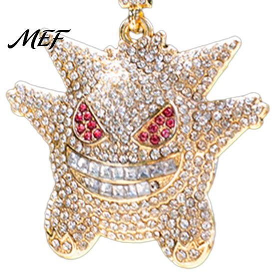 Cute Cartoon Auto Accessories Bling Car Accessories, Rhinestone Devil Rear View Mirror Playful Hanging Accessory Charm, Halloween Interior Pendant for