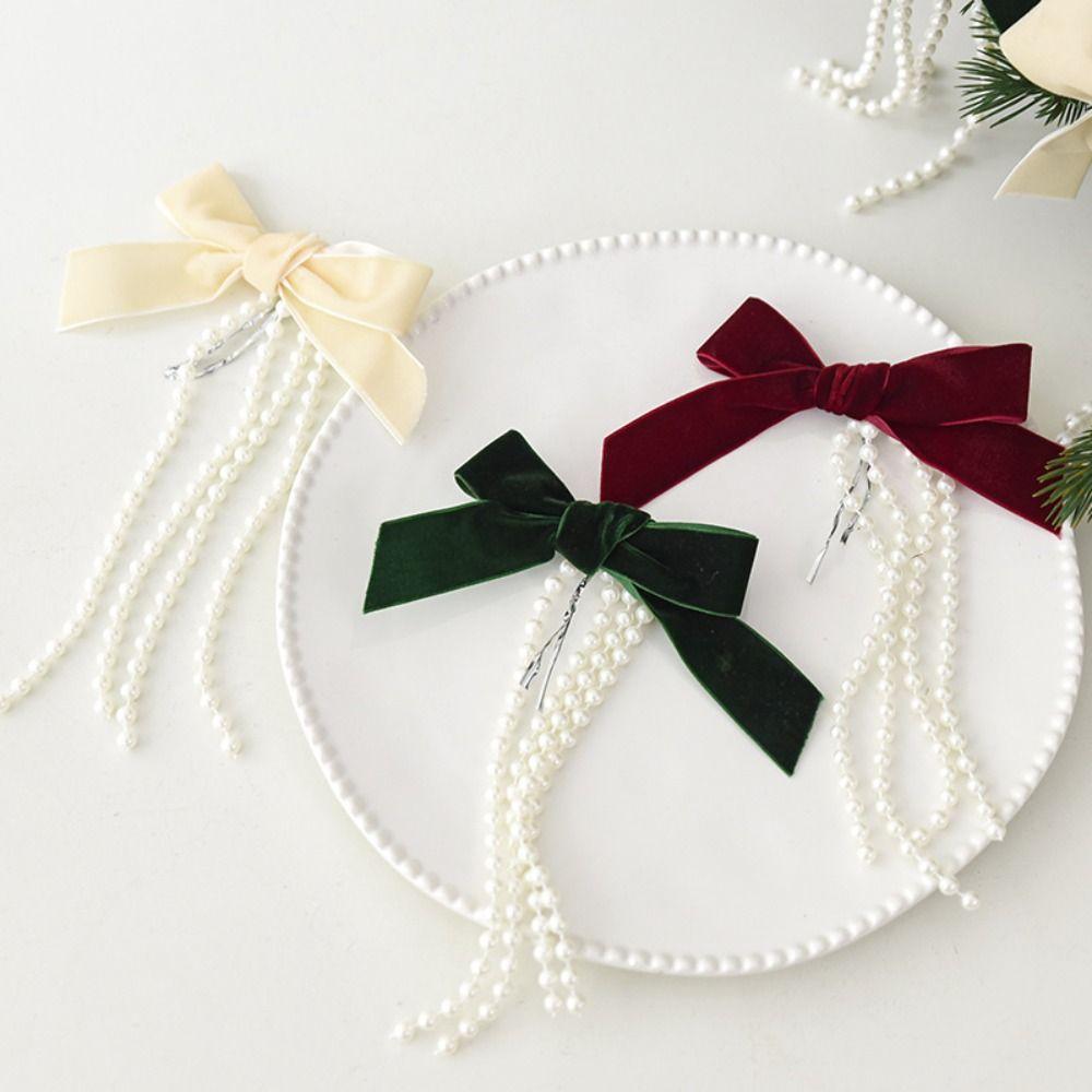 Red Color Red Ribbon Bows Gold Twist Ties Gift Wrap Bows Elegant Christmas Tree Bows Gift Wrapping
