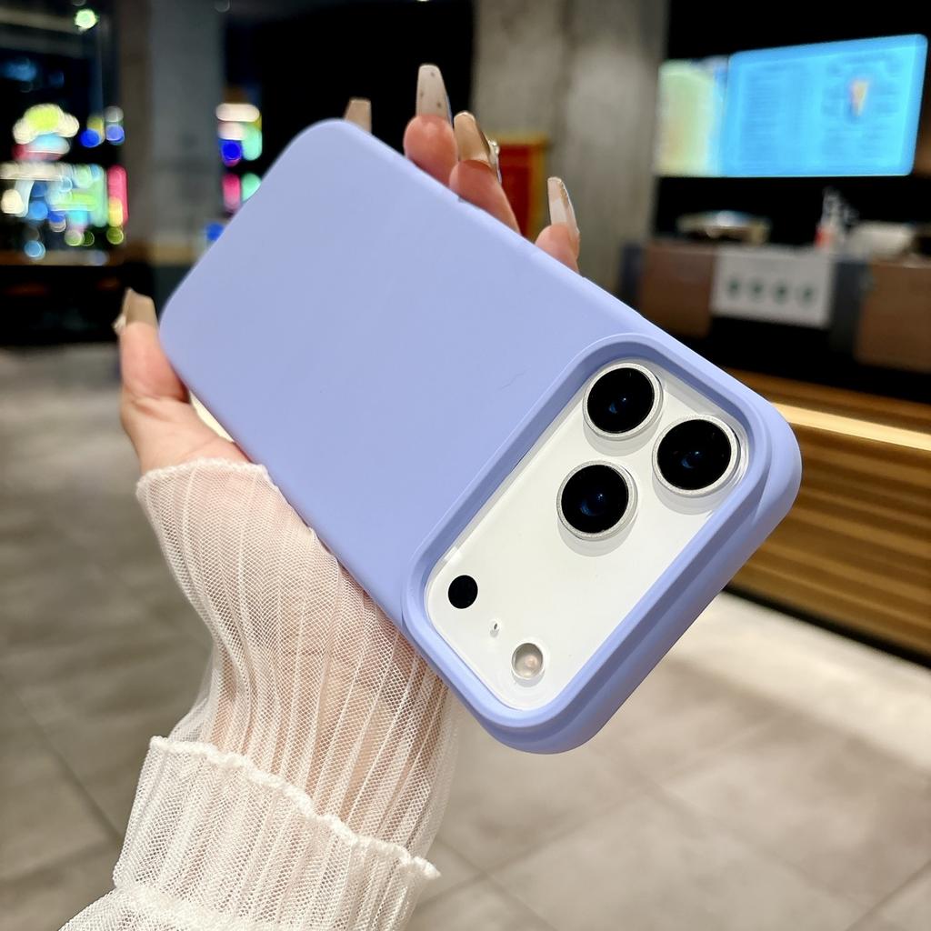 Official Liquid Silicone Fluorescence Candy Color Phone Case For iPhone 17 Air Pro Max Original Colorful Shockproof Bumper Cover