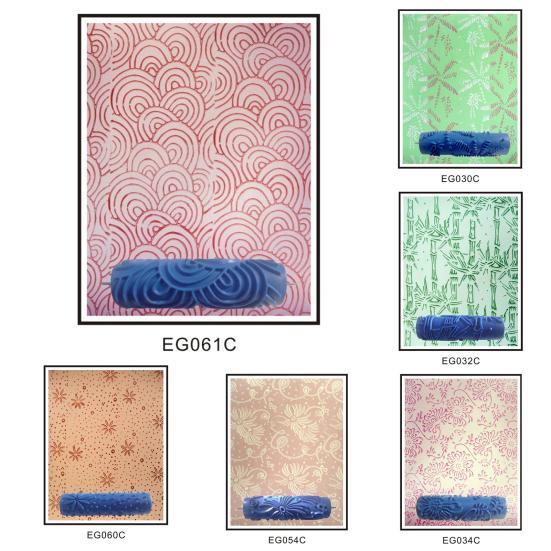 7-Inch Patterned Paint Roller Wall Decorative Art Texture Roller Household Wall Painting Embossing Texture Roller Tools Painting Supplies