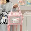 Fashionable Nylon Sweet Girl Shoulder Bag With Colorful Macaron Design For Everyday Use